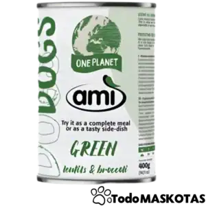 Verduras en conserva de lentejas y brócoli ecológicos, aptos para veganos y una opción saludable.