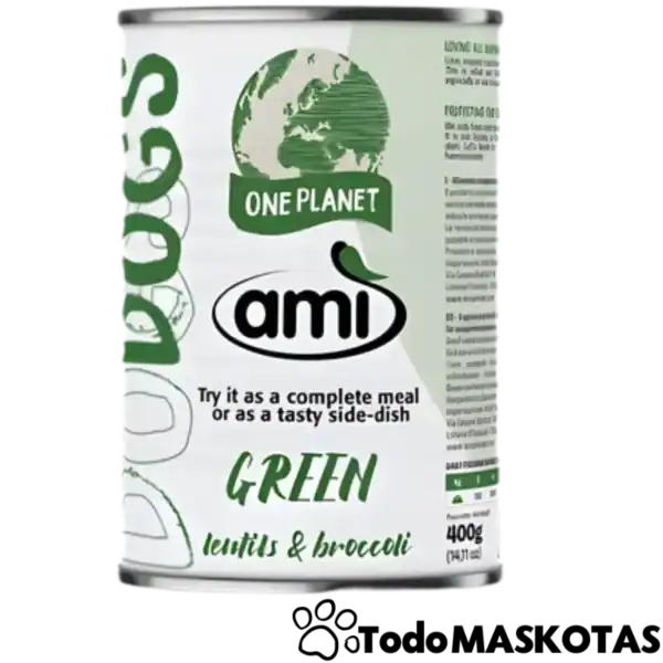 Verduras en conserva de lentejas y brócoli ecológicos, aptos para veganos y una opción saludable.