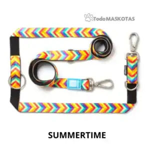 Correa multiposición para perros modelo Summertime de Max and Molly, colorida y ajustable