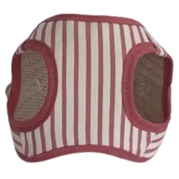 Refugio para gatos en rayas rojas y blancas, ideal para mascotas y decoración de interiores.