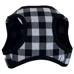 Gorro de mascota de cuadros en colores negros, blancos y grises para perros y gatos.