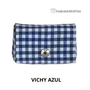 Vichy azul tela de funda para terapia y descanso, tamaño compacto, ideal para uso diario en casa o en viajes.