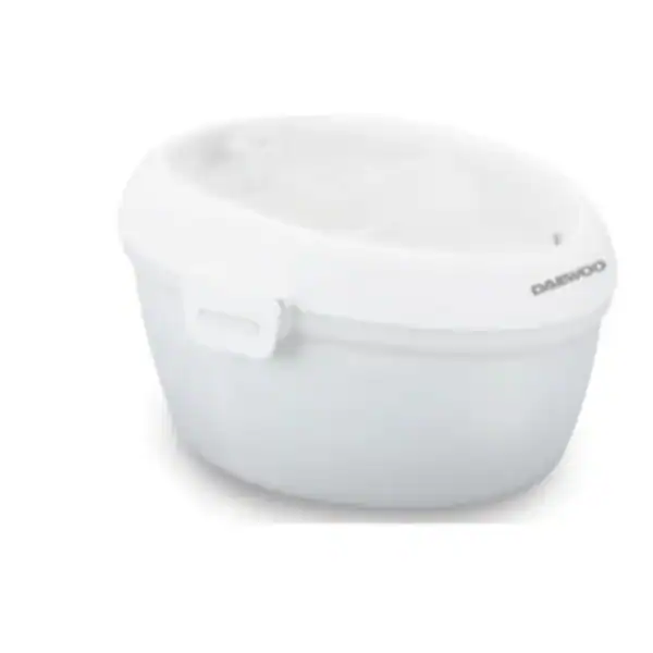 Amasadora blanca para cocina, pequeña y fácil de usar, ideal para hornear y preparar masas.