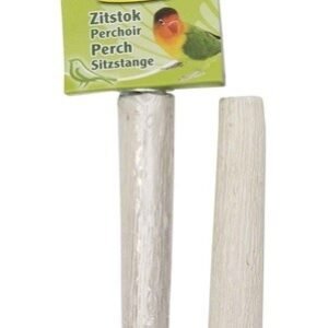 Percha de madera para aves pequeñas, perchero de nido para pájaros con anillo de soporte.