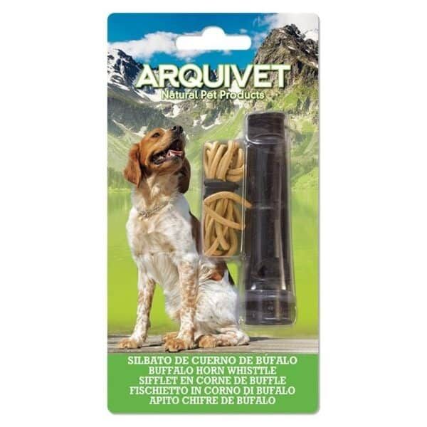 Arquet de cuerno de buey para perros, juguete natural y resistente para morder y jugar.