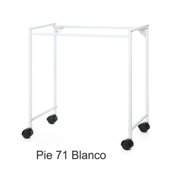 Reseña de un pie de tienda blanco para exposiciones y eventos.