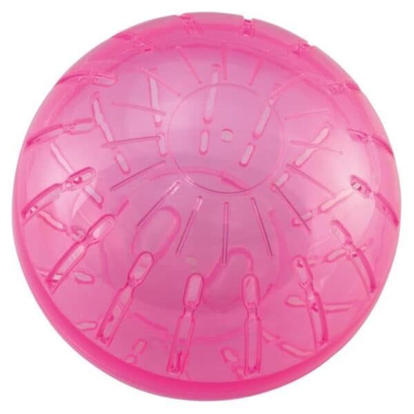 Paleta de helado de plástico rosa transparente, ideal para juegos y decoración.