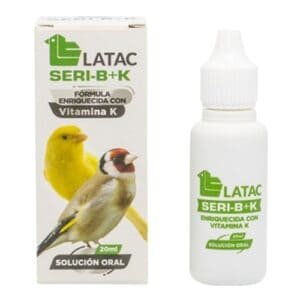 Latac Serib+K suplemento vitamínico para aves 20ml.