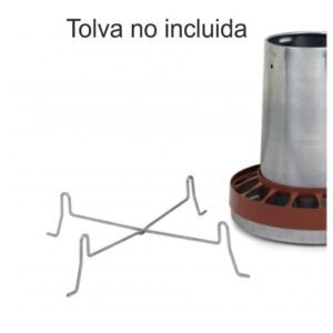 Ganchos metálicos para comederos de aves y mascotas.