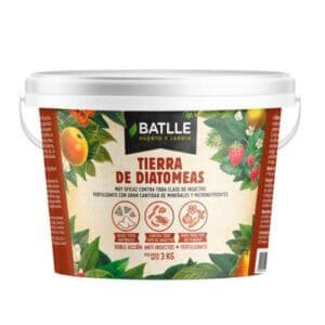 Fertilizante de tierra de diatomitas para plantas y jardines, 3 kg, Batlle.