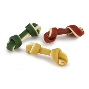 Tiras de goma para mordedor de mascotas en varios colores y formas para perros y gatos.