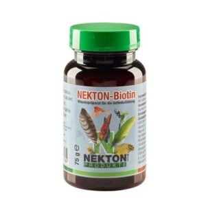 Nekton-Biotic, suplemento vitamínico para aves, con ingredientes naturales para la salud animal.