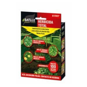 Control de malas hierbas en jardín, herbicida total para weed control.