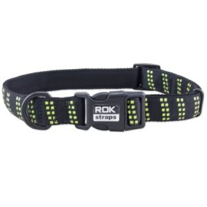Correa ajustable para perros con reflector y clip de seguridad ROK Straps.