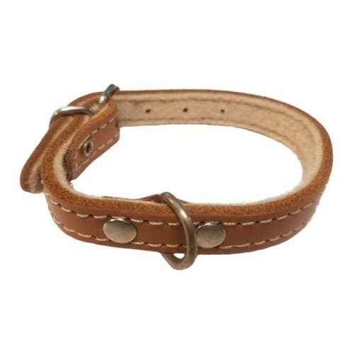 Collar de cuero para mascotas, accesorios para perros, collar adjustable para perros pequeños y medianos.