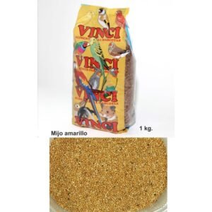 Mijo amarillo para aves, alimento para mascotas, 1 kg, en paquete de la tienda TodoMASKOTAS, fácil de usar y nutritivo.