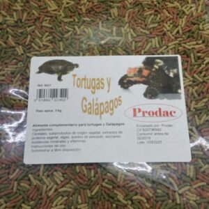 Tienda online de mascotas, alimento para tortugas y galápagos, 3 kg, Prodac, ingredientes naturales y complementos para reptiles.