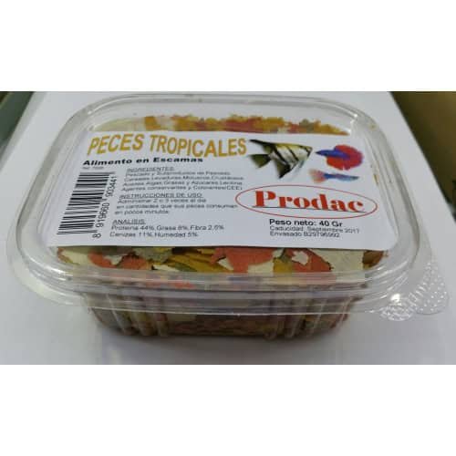 Peces tropicales en escamas para acuario, alimento para peces de agua dulce y caliente, producto de TodoMASKOTAS.