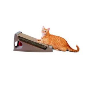 Juguete para gatos y rascador con bola roja, ideal para mascotas en tienda online TodoMASKOTAS.