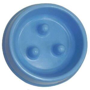 Plato para pescar con 3 orificios para cebo y anzuelos, color azul.