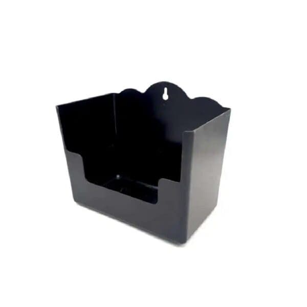 Tirador para expositores, soporte para productos, soporte de madera negro, accesorios para tiendas.