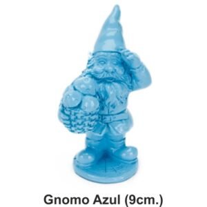 Gnomo azul decorativo de 9cm, ideal para decorar con figuras de fantasía, regalos y productos originales.