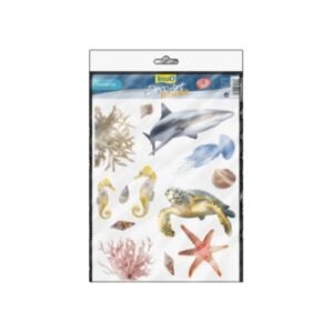 Dibujos de animales marinos en pasta de silueta para decorar acuarios y todo tipo de superficies infantiles.