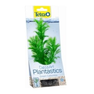 Planta acuática artificial decorativa para acuarios y estanques verde cabomba.