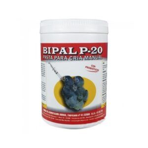 Bipal P-20 pasta para cría manual en función de nutrientes esenciales para aves de experimentación adecuada.