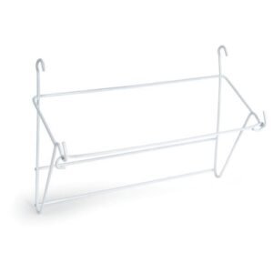 Estante blanca para almacenaje de recuerdos y objetos decorativos para habitaciones infantiles.