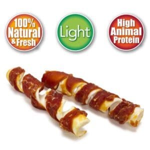 100% Natural y Fresh, Light y High Animal Protein en Snacks para mascotas.