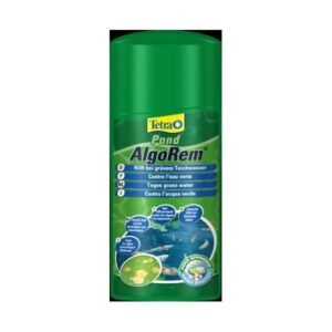 AlgorRem Tetra Pond, tratamiento para piscinas de jardín. Producto para mantener agua limpia y saludable en estanques. Recomendado por TodoMASKOTAS.