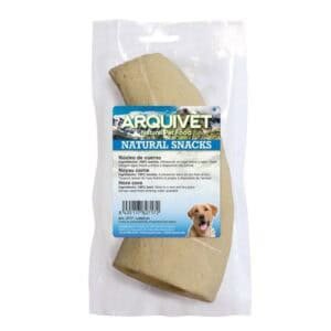 Noble hueso de cerdo natural para mascotas, snacks saludables y peluche para perros.