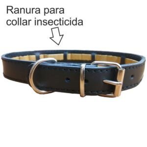 Correa para collar insecticida, material resistente y ajustable para mascotas.