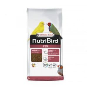 Alimento para aves NutriBird Versele-Laga, pellets con vitaminas y minerales para canarios y finches.