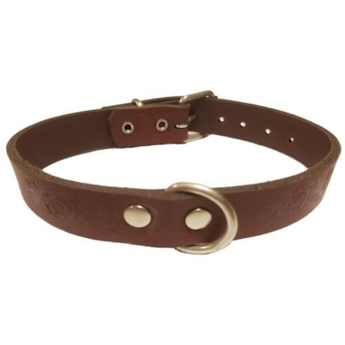 Collar de cuero para mascotas,Duradero y cómodo. Perfecto para perros y gatos.