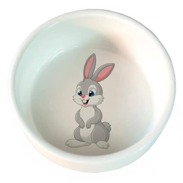 Conejo de peluche infantil en taza de cerámica con diseño de conejito adorable | Tienda online TodoMASKOTAS.