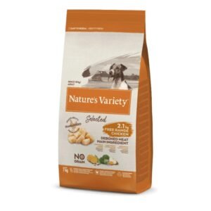 Alimento para perros Nature's Variety Selected pollo y verduras para perros adultos.