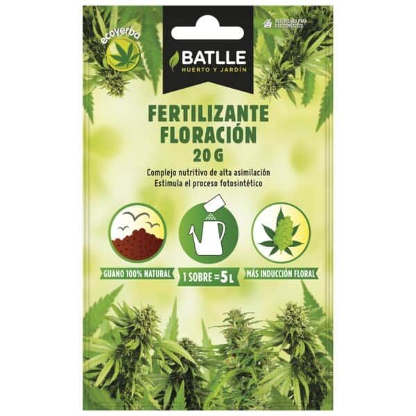Fertilizante para plantas de cannabis, 20g, estimula la floración y el crecimiento natural.