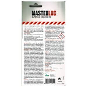 Concentrado de Super Gel Cucarachas MasterLAC, elimina plagas de cucarachas y insectos en interiores y exteriores.