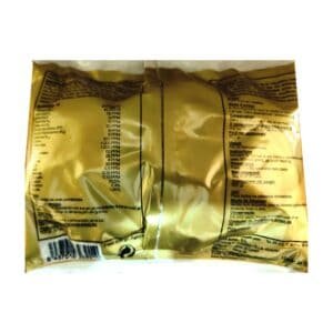 Azufre en empaque dorado, ingredientes y valor nutricional visible.