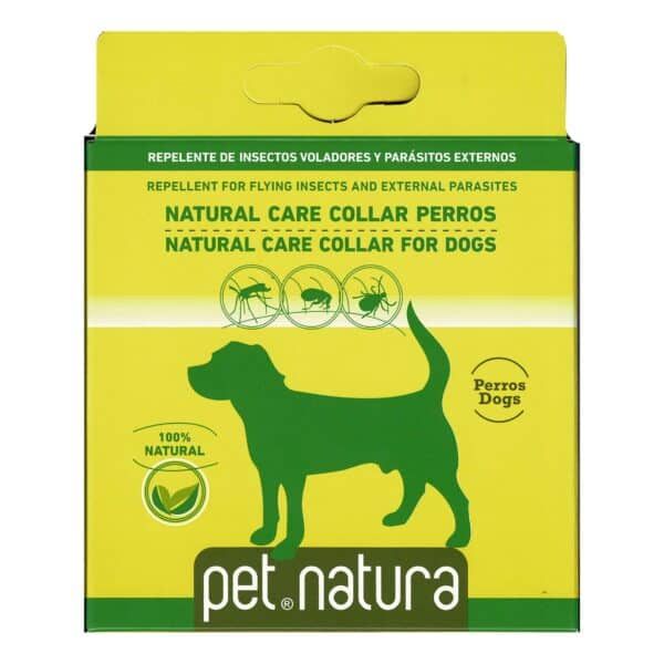 Collar antipulgas para perros natural, repelente de insectos y parásitos externos.