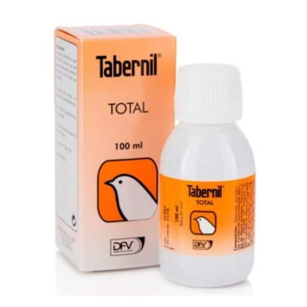 Ampollas de producto Tabernil Total para aves, tratamiento y cuidado de aves de plumaje.