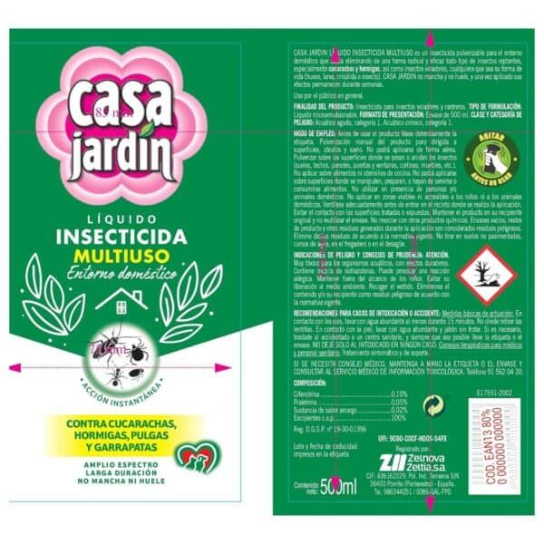 Insecticida multiusos para hogar, elimina cucarachas, hormigas y pulgas eficazmente.