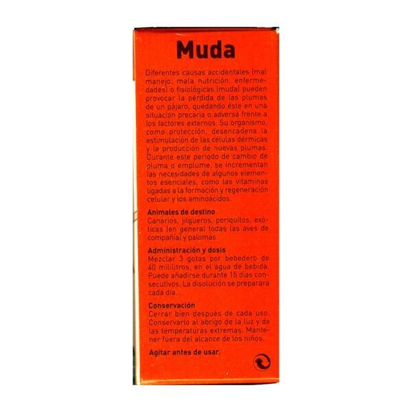 Muda para aves, suplemento vitamínico para la salud de perros, gatos y aves en Tienda TodoMASKOTAS.