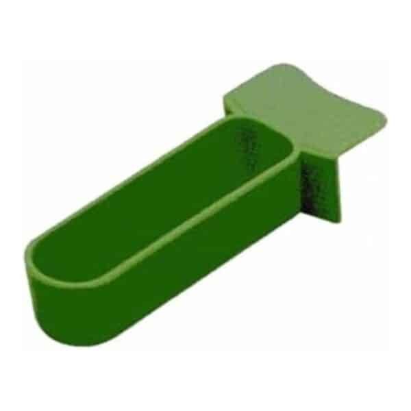 Vela aromática en forma de lápiz verde para decoración y ambientación.