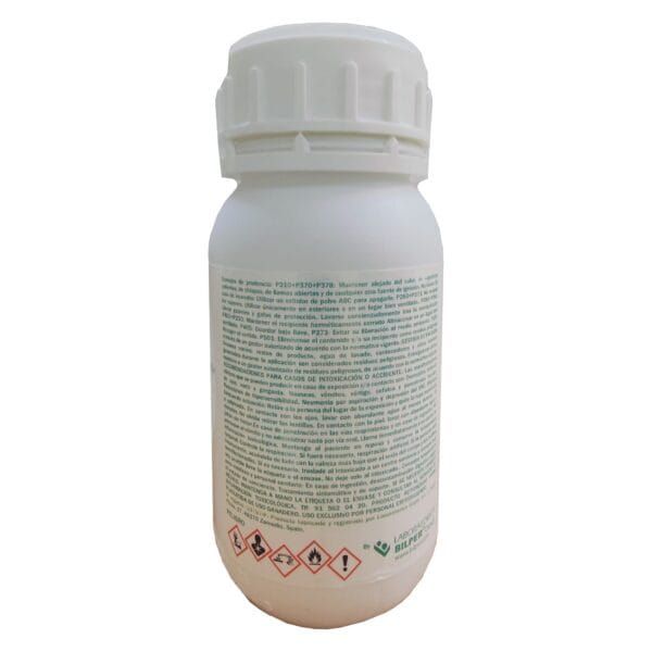 Ampolleta de protección química para productos peligrosos en tiendas de mascotas.