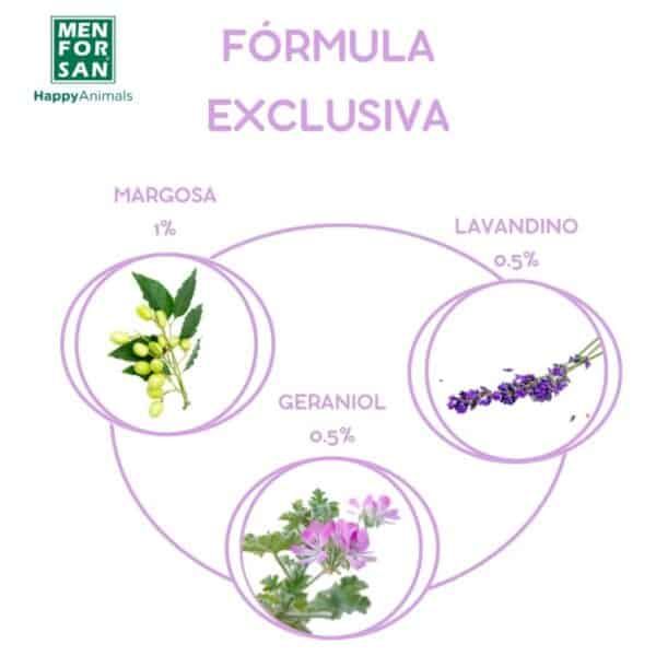 Aceite esencial de lavandino, geranio y margosa para mascotas, productos naturales y exclusivos en Tienda online TodoMASKOTAS.