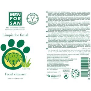 Limpiador facial para perros y gatos con Aloe Vera, natural y vegano, cuidado facial para mascotas.