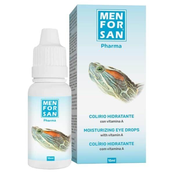 Refrescante colirio hidratante para ojos con vitamina A, en envase de 15ml.
